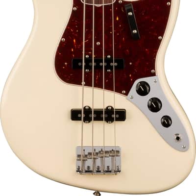 Fender American Vintage II 1966 Jazz Bass 4-String Bass Guitar, Rosewood Fingerboard, Olympic White