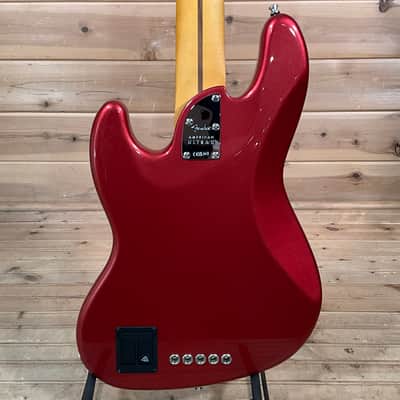 Fender American Ultra II Jazz Bass V Electric Bass Guitar - Sinister Red image 4