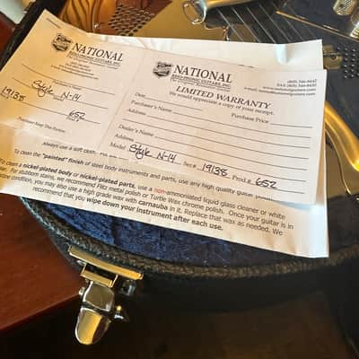 National N 14 Resonator Custom Order Single-Cone with National Factory Amplification - German Silver image 11