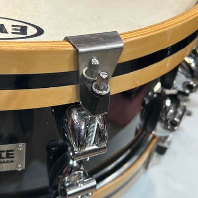 Ayotte 6" Custom Snare Drum (TDG-2116) 90's? - Black Lacquer image 3