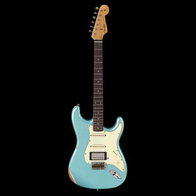 Fender Custom Shop 1959 Stratocaster RI Limited Edition HSS Relic - Daphne Blue Metallic-Blue image 2