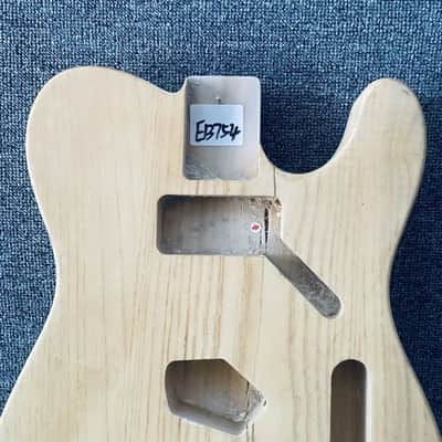 Unfinished Telecaster Style Guitar Body with Wood Cracks image 2