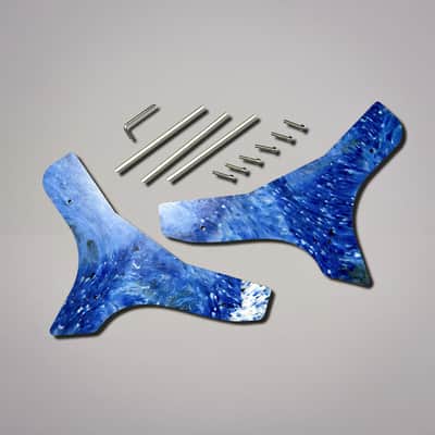 Korg Volca Rack, 3 Synth Stand, Recycled Plastic, Blue texture image 5
