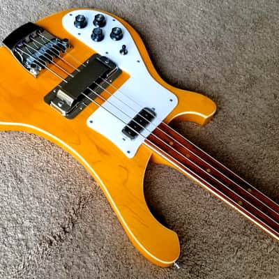 Left-Handed Paul McCartney fretless 4001 Rickenbacker Custom Build Bass image 4