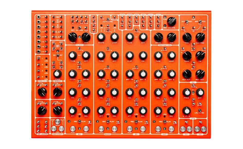 SOMA Laboratory Pulsar-23 Semi-Modular Drum Machine - Screw Version (Orange) image 1