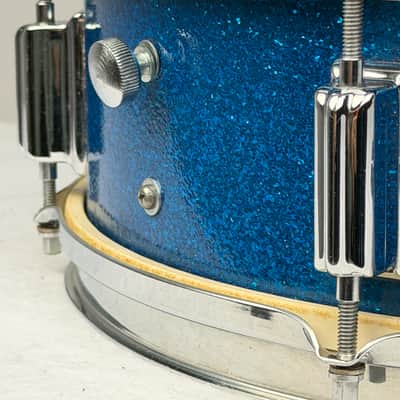 Rogers 5x14" Luxor Cleveland-Era Snare Drum - Blue Sparkle #13574 image 6
