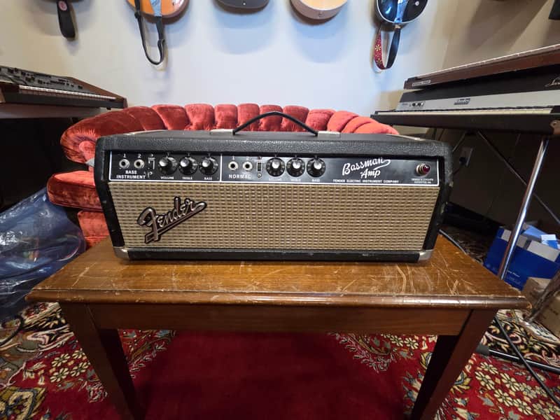 Fender Bassman FEIC Pre CBS AA864 Amplifier Head 1965 image 1