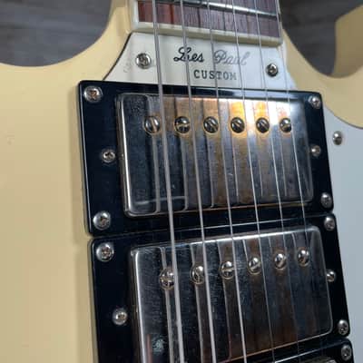 Epiphone G-400 Les Paul Custom - 2009 - Antique Ivory image 5