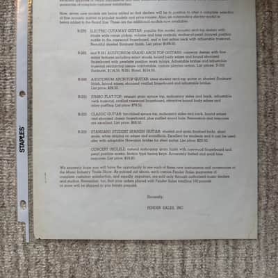 1959 Fender Dealer Letter Esquire Telecaster Custom Vibrasonic image 3