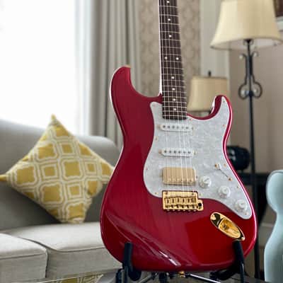 Tokai AST-118SH-GH SR/R Goldstar Sound HSS Limited Edition in Seethru Red with Gold Hardware S/N 200555 weight 3.4 KG image 7