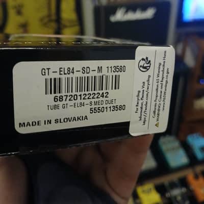 Groove Tubes GT-EL84S Medium Matched Power Tubes Duet 2010s - Clear image 2