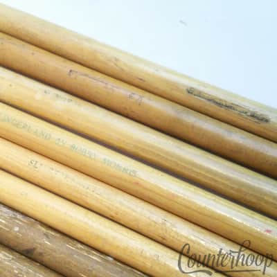 Slingerland Vintage Misc Wood Drum Sticks 4x Sets Bobby Morris +Antique Dark image 3
