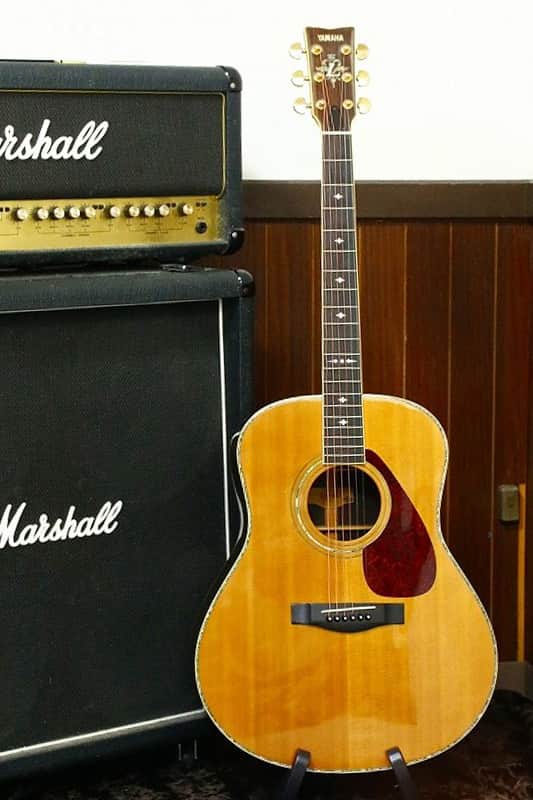 Rare Yamaha ALL Solid body LL-23J Acoustic Guitar Ebony | Reverb