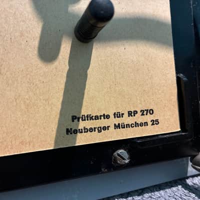 Neuberger RP270/2 tube tester image 6