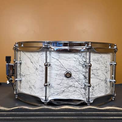 CZ Customs Snare Drum - White Shatter  14x6.5" image 4