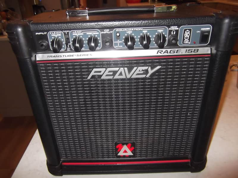Peavey Rage 158 III TransTube Series 15-Watt 1x8" Guitar Combo 2000s - Black with Red Trim