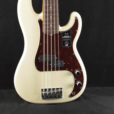 Fender American Professional II Precision Bass V Rosewood Fingerboard Olympic White image 1