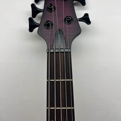 Schecter STILETTO STUDIO-5 2022 - TRANSPARENT PURPLE BURST image 2