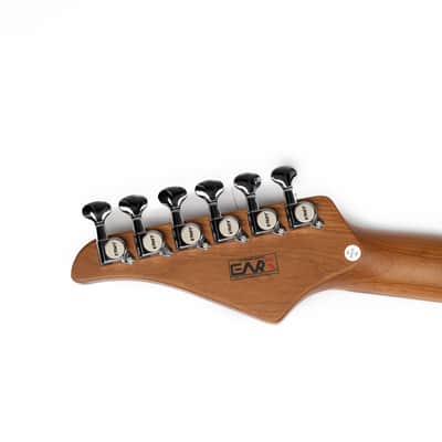EART YMX-SG3,Roasted Book-match Mahogany Solid Body,22 Stainless Steel Frets,6-Point Synchronized Tremolo image 6