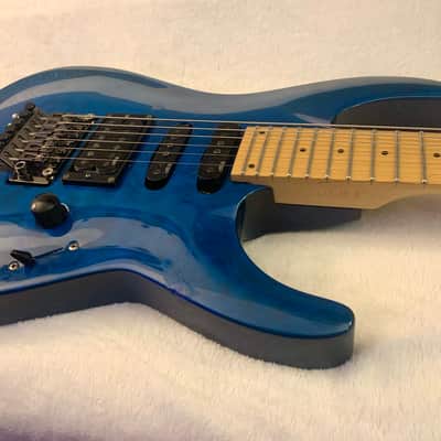 ESP LTD MH-103 QM - See Thru Blue image 6