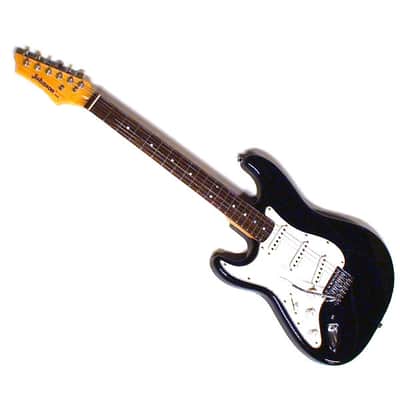 Johnson by AXL Stratocaster Style Electric Guitar - Black - EMG Designed Pickups image 1