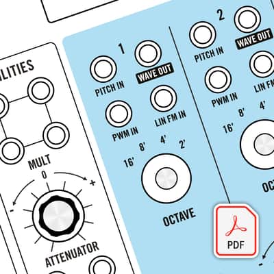 Moog Matriarch  - Beautifully Illustrated Blank Patch Sheet PDF