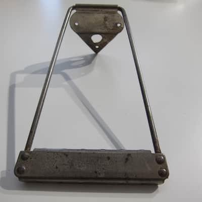 Harmony & Silvertone Archtop & Flat Top Guitar Tailpiece Authentic Vintage Part Circa-1950s-1960s-Nickel Silver image 6