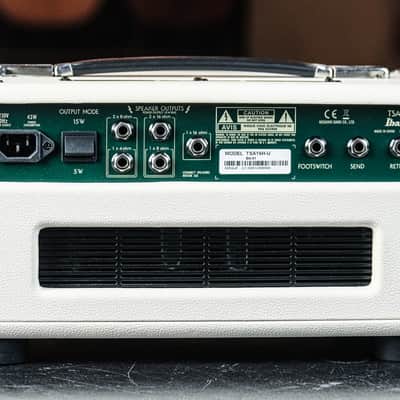 2010s Ibanez TSA15H Tube Screamer 15W Tube Guitar Amp Head white image 6