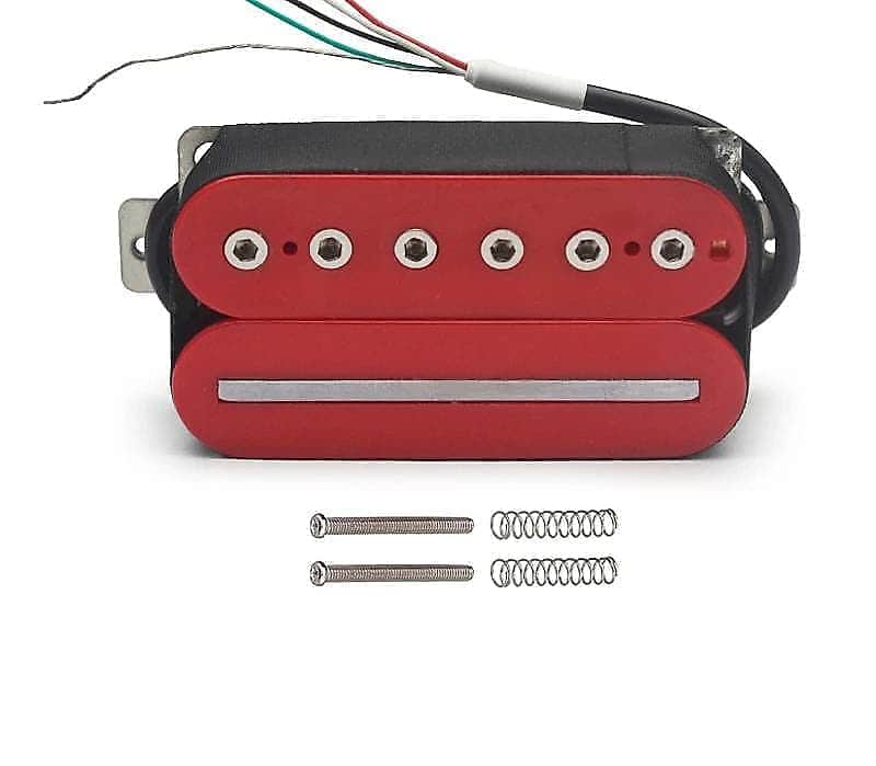 Alnico 2 Red Guitar Humbucker Bridge Pickup 52MM image 1