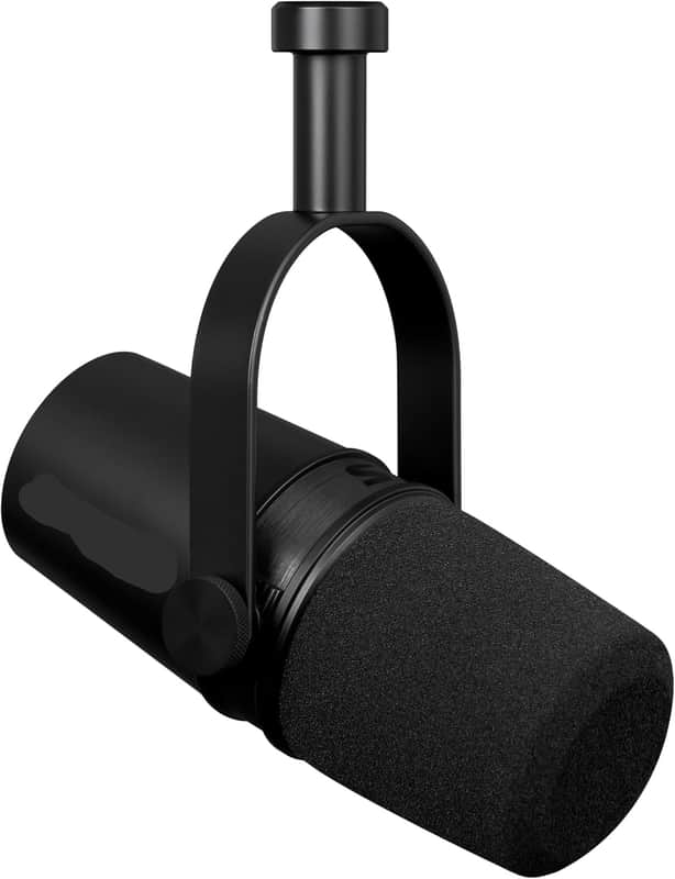 Dynamic Microphone – Voice-Isolating Cardioid Mic for Podcasting, Vocal Recording & Broadcasting, All-Metal, Black image 1
