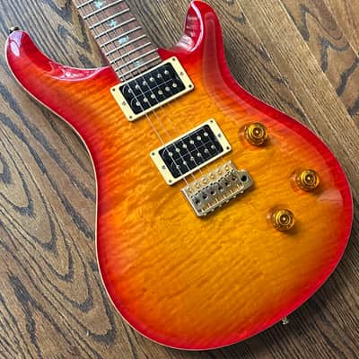2001 PRS Custom 24 10 Top (Birds & Gold Hardware)- Cherry Sunburst w/ OHSC image 3