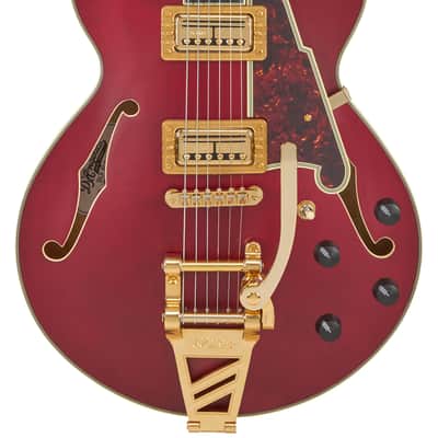 D'Angelico Deluxe Bob Weir III Floor Model Save!2026 - Satin Trans Wine image 5