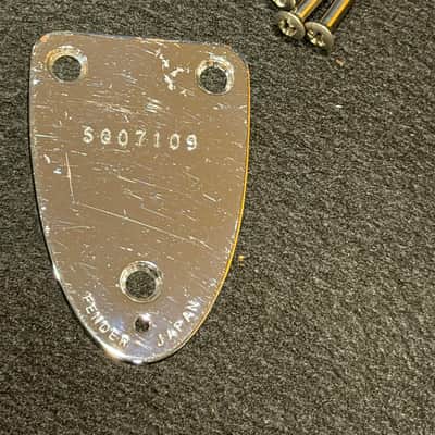 Vintage 1983 Squier Stratocaster SQ Series 70's 3 Bolt / Screw Neckplate image 1
