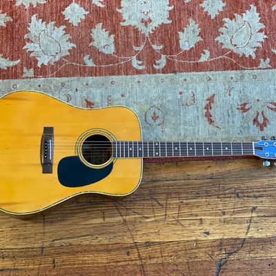 70s Kiso Suzuki W-200 Dreadnought Acoustic with HSC | Reverb