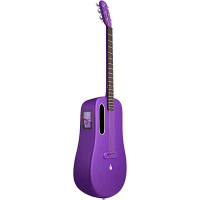 Lava Music L9220010 ME 4 Carbon Fiber 38” Acoustic / Electric Guitar With Gig Bag, Purple image 8