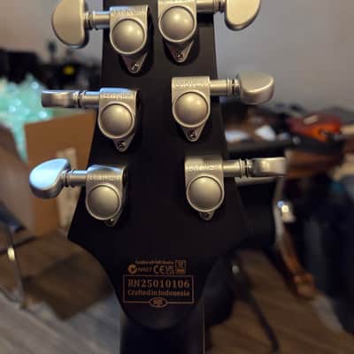 Schecter C-1 Platinum with Rosewood Fretboard 2014 - Present See-Thru Black Satin image 7