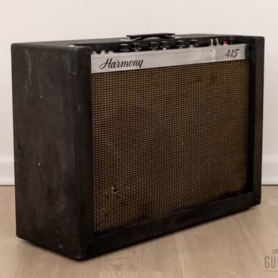 1966 Harmony H415 Valco-Made Vintage 2x12 Tube Amp w/ Tremolo & Oxford Speakers, Serviced image 1