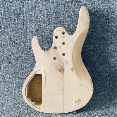 Basswood Unfinished 4 String Bass Body image 2