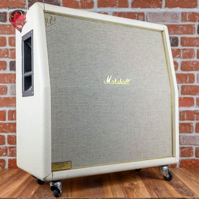 Marshall 1959SLP 35th Anniversary MK II Reissue 2-Channel 100-Watt Guitar Amp Head 1997 White w/ Matching 1960AX 4x12 Cabinet image 9