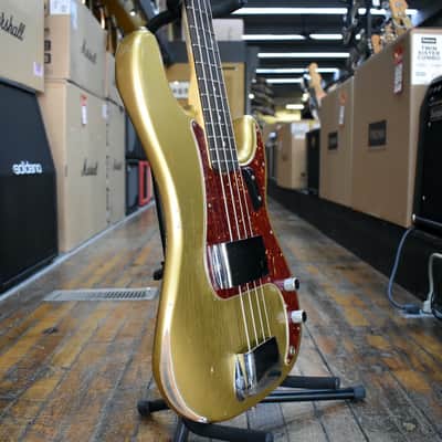 Fender Custom Shop Limited Edition 1962 Relic Precision Bass Aged Aztec Gold w/Hard Case image 2
