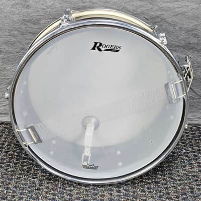 Rogers Luxor 14x5 Snare Drum 1960s - Jet Black Pearl image 8