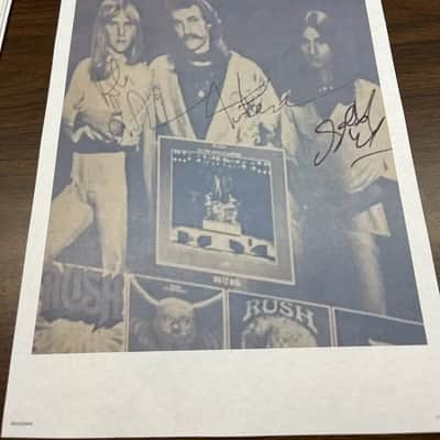 Rush 2112 Drum Stick And Signed Program Cover Lee Lifeson Peart image 6