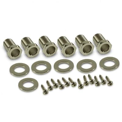 Kluson KVD-3-NPKDR Per Side Vintage Diecast Series Tuning Machines -Nickel w/Plastic Keystone Button image 2