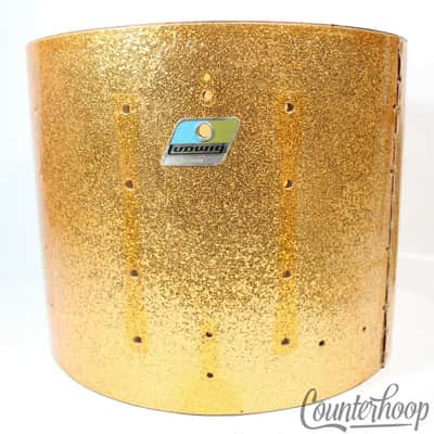 *Ludwig 12x15" Marching Snare/Tom Drum Shell 6Ply Maple Gold Sparkle Vintage 80s image 2