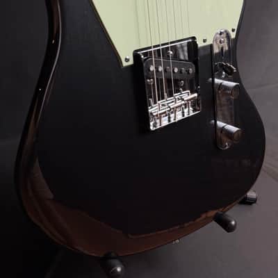 Squier FSR Paranormal Offset Telecaster SJ Electric Guitar Charcoal Frost Metallic image 6
