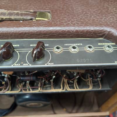 1955 Gibson GA-40 Les Paul Flagship 1x12 Guitar Combo Two-Tone Brown image 4