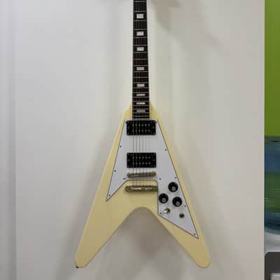 Edwards by ESP E-FV-LTD Flying V Hetfield Vintage White, Edwards