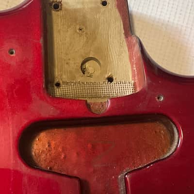 1984 Kramer USA Pacer Deluxe C Series Plate Candy Apple Red Guitar Body Floyd Ready image 9