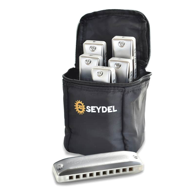Seydel Blues Harmonica Set - SESSION STEEL Summer Edition (Set of 6) image 1