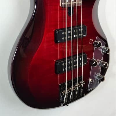 Yamaha TRBX604FM DRB 4-String Electric Bass Guitar Dark Red Burst image 3